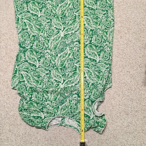 crown & ivy White and Green Paisley Shift Dress - Picture 4 of 6